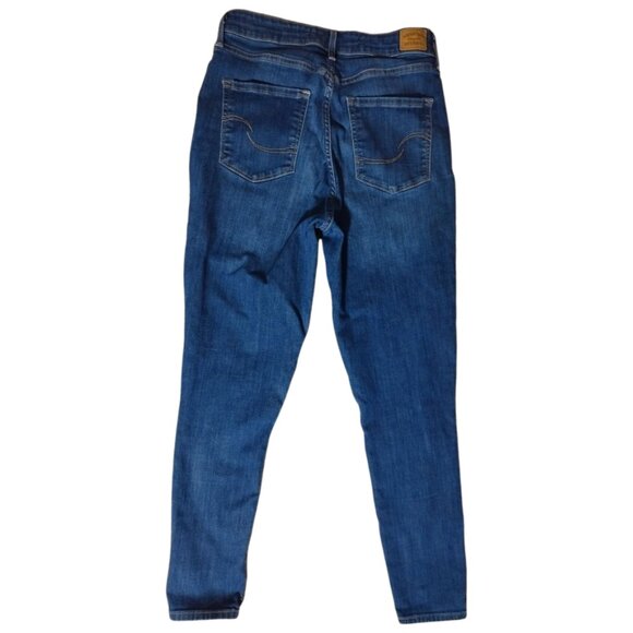 Levi's Signature Women's Jeans - Size 8 W29 - Blue Denim  High Rise Ankle Skinny - Picture 3 of 11